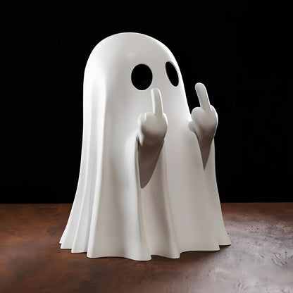 Halloween Ghost Figurine - Spooky Resin Ghost Statue, Cute Ghost Decor for Halloween Decorations, Porch and Indoor Spooky Home Decor (Ghost (1 Figurine))