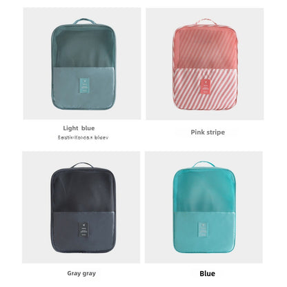 Bolsa de gran capacidad para guardar hasta tres pares de zapatos, práctica bolsa de tela Oxford, impermeable, tipo maleta con ruedas. 