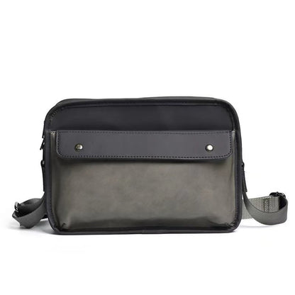Retro fashion messenger bag, shoulder men's matte crossbody bag, stylish square bag