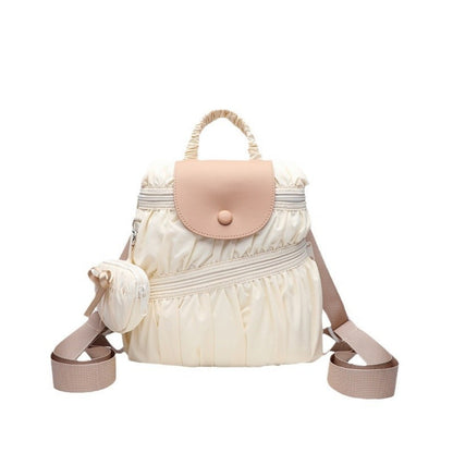 Elegant Folded Hobo Bag Ladies - Lightweight Large Capacity Shoulder Bag & Casual Cloth Crossbody Bag