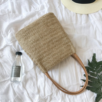 Bolso hobo tejido, bolso hobo bohemio de verano, bolso de hombro con cierre magnético, bolso de paja de playa para el verano 