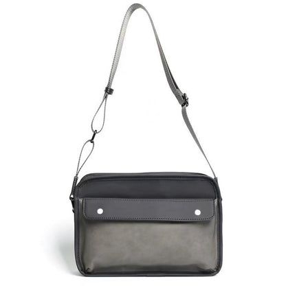 Retro fashion messenger bag, shoulder men's matte crossbody bag, stylish square bag