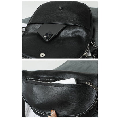 Elegante bolso bandolera pequeño – Bolso tipo silla de montar con múltiples bolsillos, perfecto para el uso diario de la mujer. 