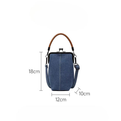 Clip bag, Denim bag, Mobile phone bag Crossbody bag, phone purse crossbody bag