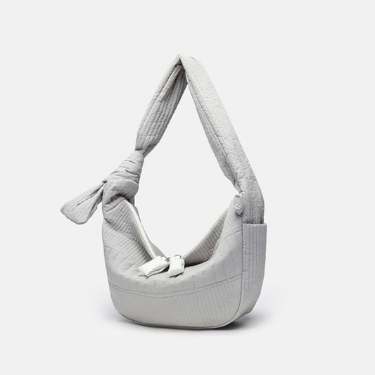 Elegante bolso hobo plegable para mujer - Bolso de hombro ligero de gran capacidad y bolso bandolera informal de tela 
