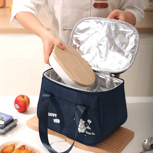 Cute lunch bag, lunch box bag waterproof, student lunch bag, cartoon picnic camping thermal insulation bag