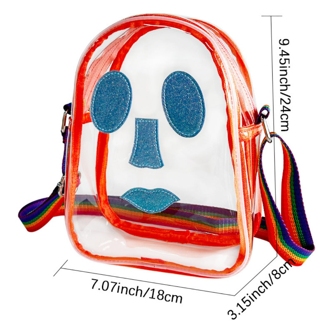 Funny Fashion PVC Jelly Bag, Shoulder Small Square Bag, Crossbody Bag Portable, Travel Shoulder Bag