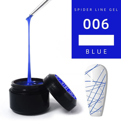 1060 Adhesivo elástico para uñas con pincel, pegamento para esmalte de uñas, fototerapia, pegamento tipo araña para uñas, pegamento pintado de metal, pegamento para tirar de alambre, pegamento de seda, uñas postizas