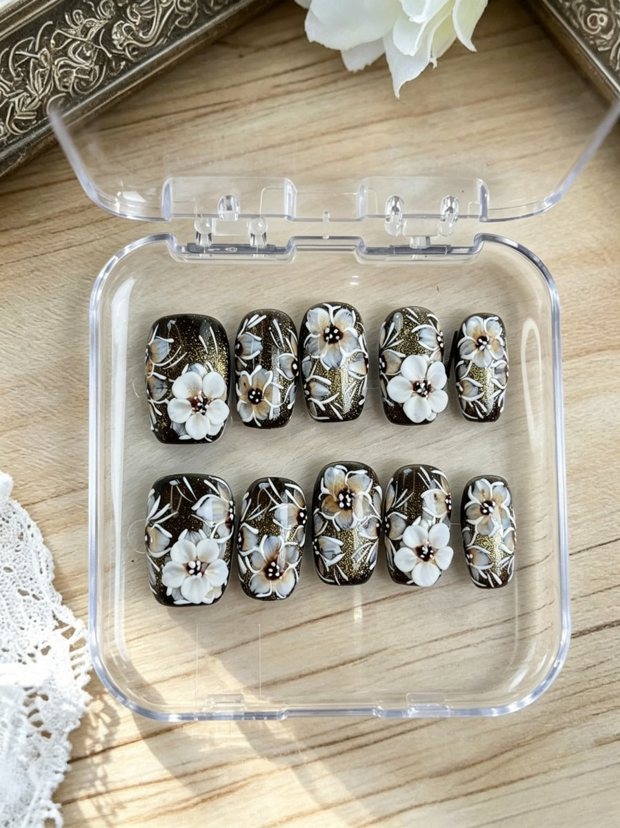 Handmade press on nails 30% off Claim code: XVDNC99FJRBZ