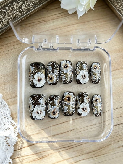Handmade press on nails 30% off Claim code: XVDNC99FJRBZ