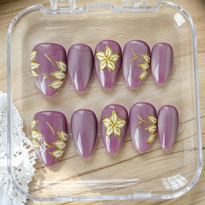 Handmade press on nails 30% off Claim code: XVDNC99FJRBZ