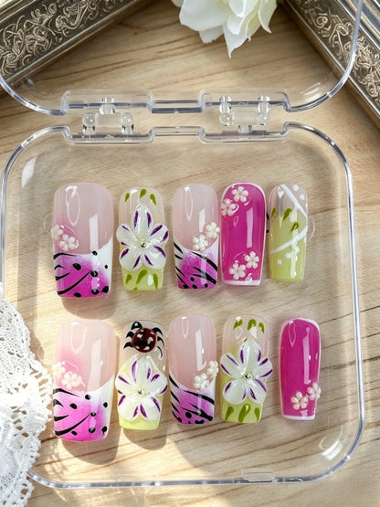Handmade press on nails 30% off Claim code: XVDNC99FJRBZ