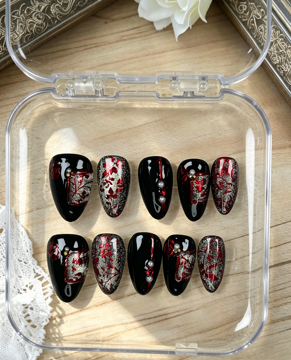 Handmade press on nails 30% off Claim code: XVDNC99FJRBZ