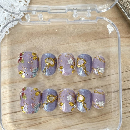 Handmade press on nails 30% off Claim code: XVDNC99FJRBZ