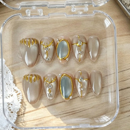Handmade press on nails 30% off Claim code: XVDNC99FJRBZ