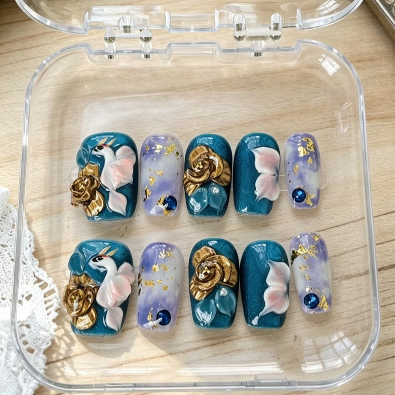 Handmade press on nails 30% off Claim code: XVDNC99FJRBZ