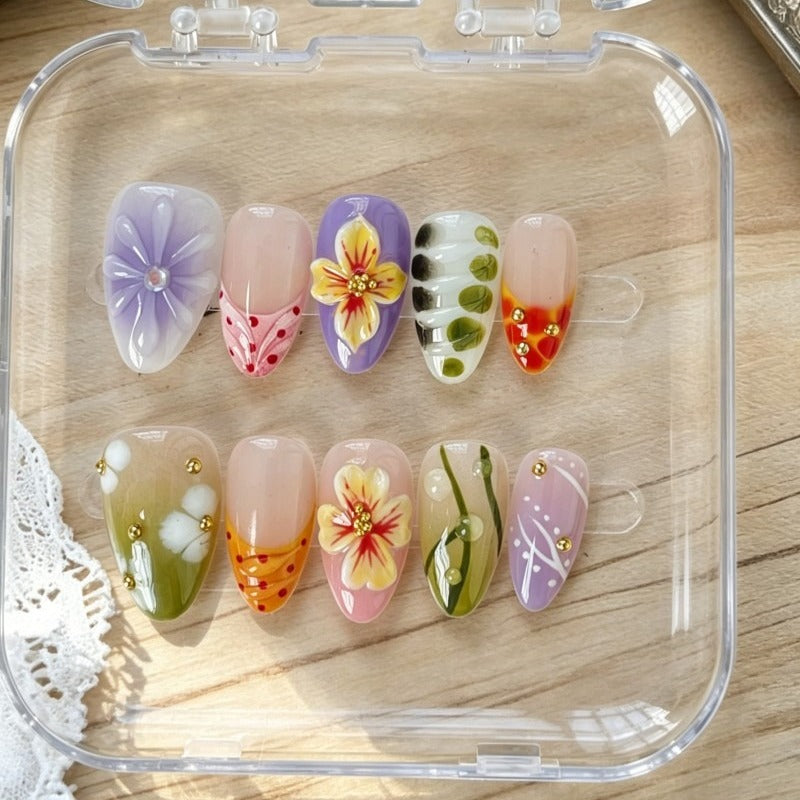 Handmade press on nails 30% off Claim code: XVDNC99FJRBZ