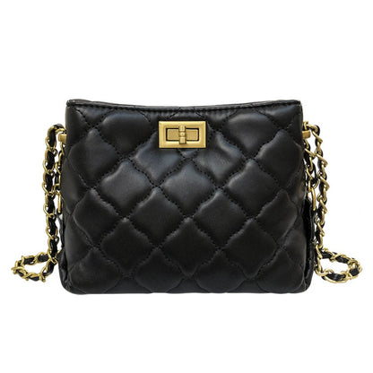 Mini crossbody purse women, spring and summer women's bags popular fashion versatile diamond chain crossbody bag,