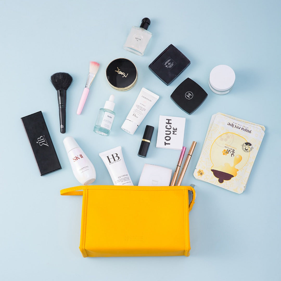 Makeup bags set,Large capacity gym cosmetic bag, PU waterproof cosmetic storage bag, 3pcs a set, makeup bag organizer for College Dorm Camp Gym