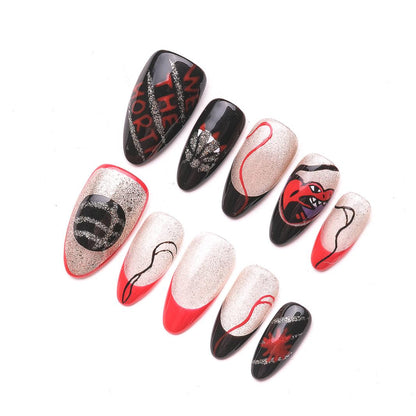 1074 Uñas postizas reutilizables hechas a mano para decoración de uñas