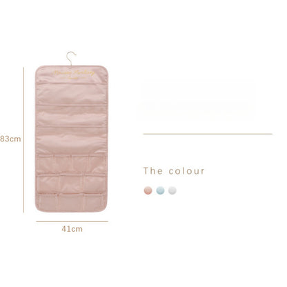 Underwear storage hanging bag, wall-mounted double-sided storage bag, underwear bra socks finishing bag, wardrobe hanging bag