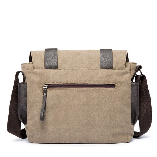 Men's shoulder bag, travel leisure crossbody bag canvas, student bag, men's crossbody bag