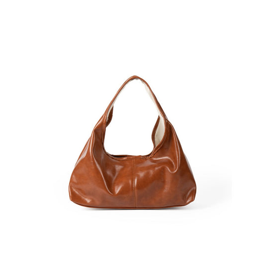 Bolso de hombro de gran capacidad con diseño otoñal, estilo hobo, suave y versátil para mujer 