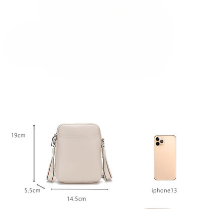 Elegant Women's Bag - Simple PU Soft Phone Bag, Compact Small Shoulder Crossbody Phone Purse