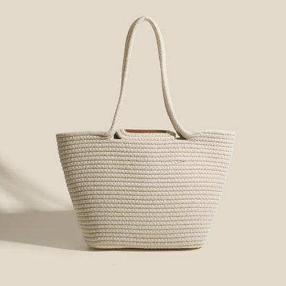 Bolso tote hobo de gran capacidad, bolso de playa tejido, bolso de mano tejido para mujer, bolso informal tipo cesta para verduras, bolso de hombro. 