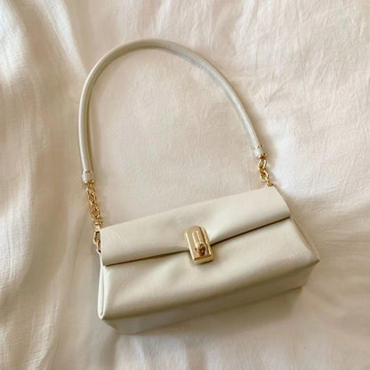 Bolso bandolera pequeño color beige, bolso de hombro blanco glaciar para mujer, bolso de mano para desplazamientos diarios, bolso hobo versátil para mujer 