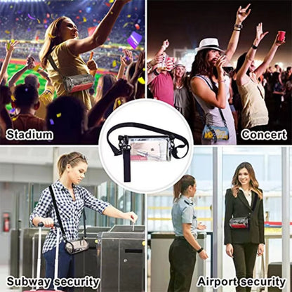 PVC waterproof drum crossbody bag, Transparent small crossbody bag,