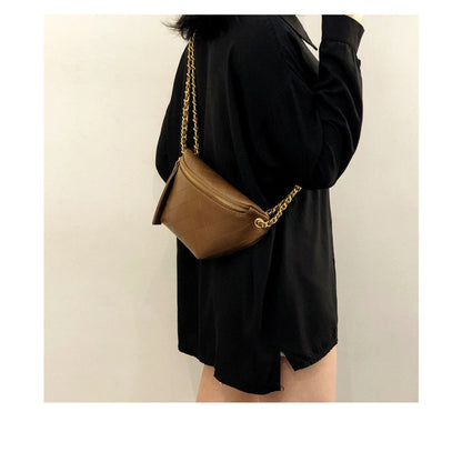 Riñonera de moda – Bolso bandolera elegante para mujer, ideal para el día a día gracias a su cadena ajustable. 