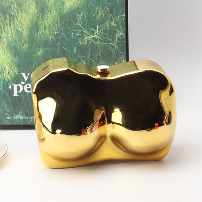 Elegante bolso de mano de acrílico de forma irregular – Bolso de mano de noche con estilo, perfecto para fiestas, graduaciones y bodas.