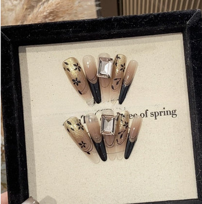 1033- Handmade press on nails fake nails removable