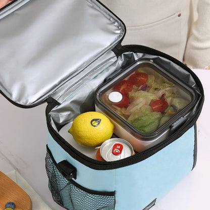 Bolsa de picnic para exteriores, bolsa para el almuerzo con correa cruzada, bolsa térmica para el hombro, bolsa para el almuerzo, bolsa para guardar bebidas frías y frutas 