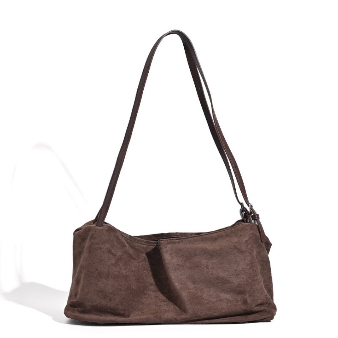 Bolso hobo vintage mate, bolso tipo almohada de gran capacidad, bolso bandolera versátil para el día a día 