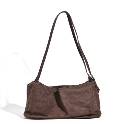 Bolso hobo vintage mate, bolso tipo almohada de gran capacidad, bolso bandolera versátil para el día a día 
