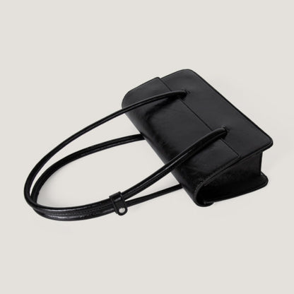 Bolso bandolera de piel encerada de diseño, elegante bolso tote, bolso de mano con asa superior para mujer 