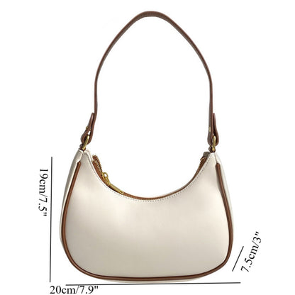 Elegante bolso pequeño de hombro – Bolso de hombro con estilo y bolso de media luna para mujer, bolso hobo perfecto para otoño