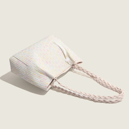 Bolso tote de punto, bolso hobo para mujer, bolso de hombro de gran capacidad para mujer, bolso de lona para llevar debajo del brazo para mujer 