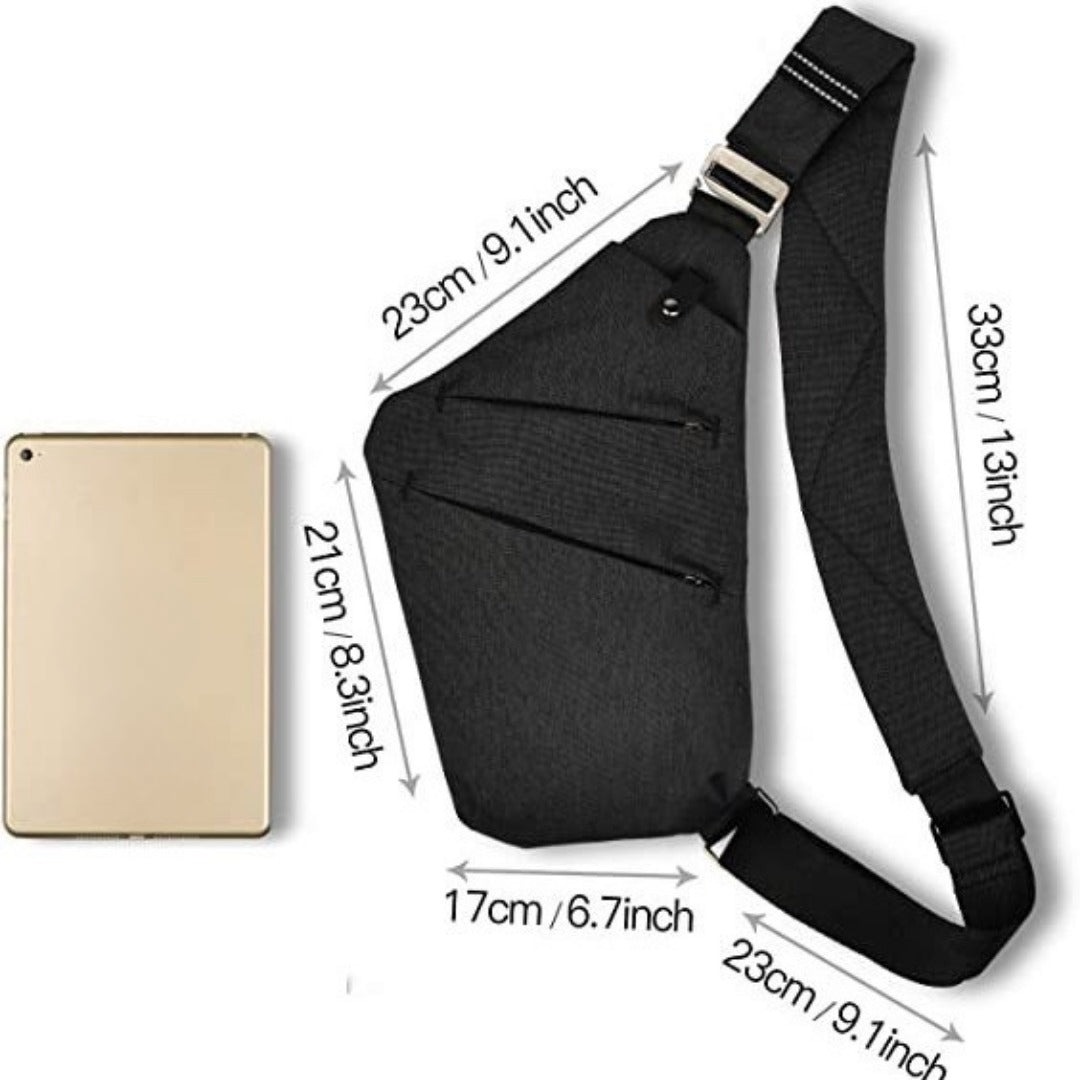 Riñonera bandolera, - Riñonera antirrobo unisex, práctica bandolera para viajes y deportes 