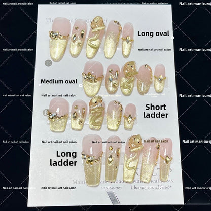 0955- Handmade press on nails fake nails removable