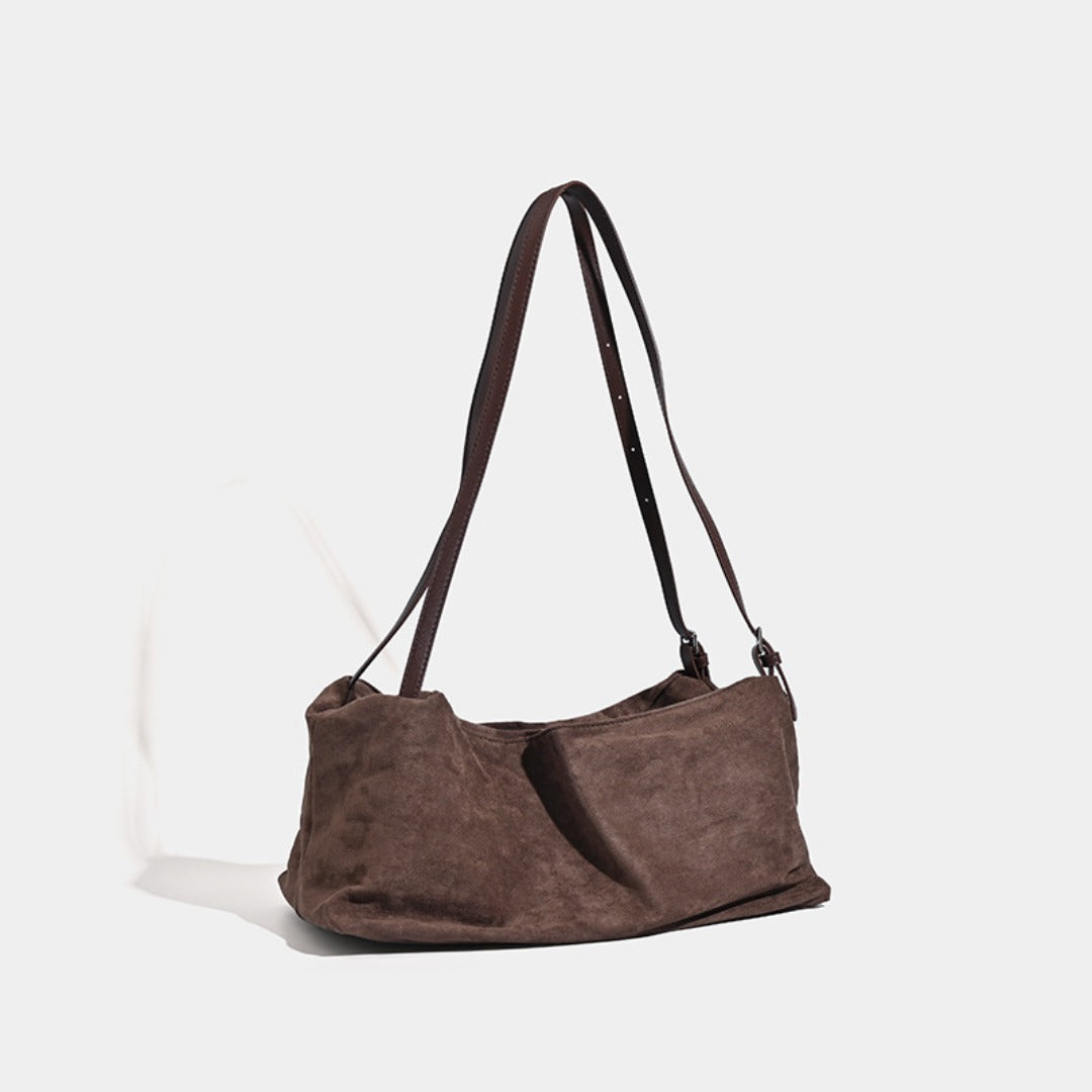 Bolso hobo vintage mate, bolso tipo almohada de gran capacidad, bolso bandolera versátil para el día a día 