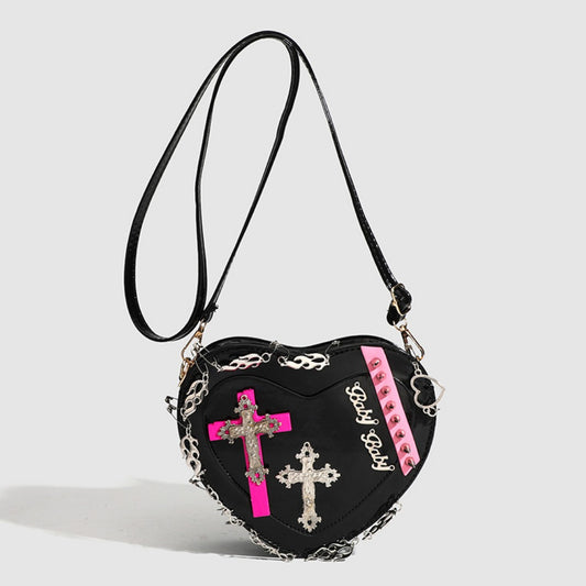 Mini Design Versatile Women's Bag, Fashion Crossbody Bag small, Spice Girl Heart Shoulder Crossbody purse mini