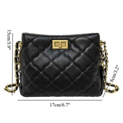 Mini crossbody purse women, spring and summer women's bags popular fashion versatile diamond chain crossbody bag,