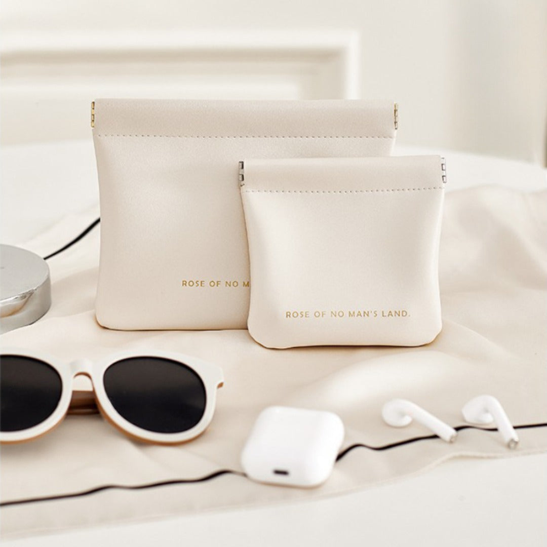 Automatic closing data cable, earphone portable storage bag, lipstick key, cosmetics portable small bag,