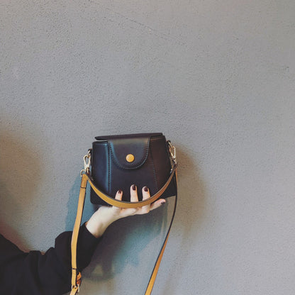 Mini crossbody bucket bag, bag women's fashion simple mini crossbody purse, versatile shoulder crossbody bag