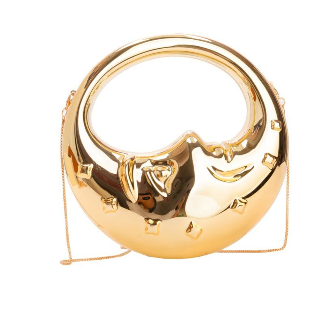 Bolso acrílico con forma de luna, bolso de hombro para mujer, bolso de noche, bolsos de noche formales para mujer, bolso de mano, bolso de mano informal, bolso de mano para fiesta, bolso de graduación, bolso de fiesta. 