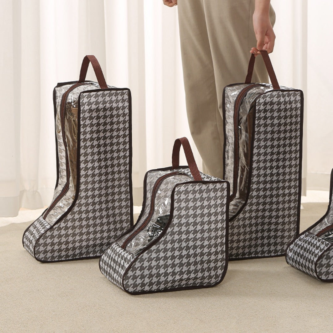 Bolsa para guardar zapatos, bolso multifuncional transparente para zapatos, bolsa para zapatos a prueba de polvo y humedad, bolsa protectora para botas altas y cortas. 
