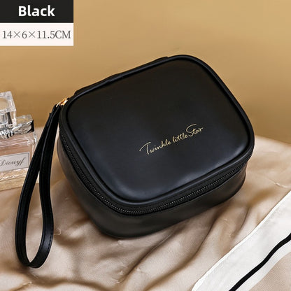 Portable PU Makeup Bags – Small Cream Lipstick Envelope Carry Cosmetic Bag for Students, Ideal for Sanitary Napkin and Small Storage Essentials